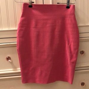 Pink bandeau skirt